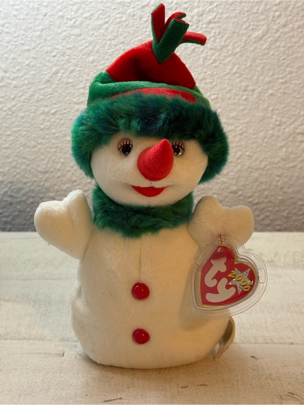 Ty Beanie Babies Beanie Snowgirl the snowman w/ Tags 2000 Vintage